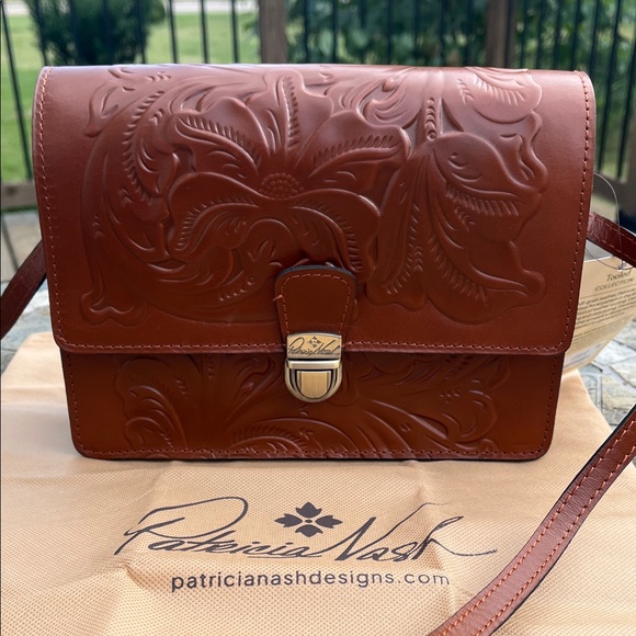 Patricia Nash Handbags - Patricia Nash Embossed Leather Crossbody Bag